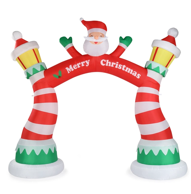 8.9 FT Lighted Christmas Inflatable Archway