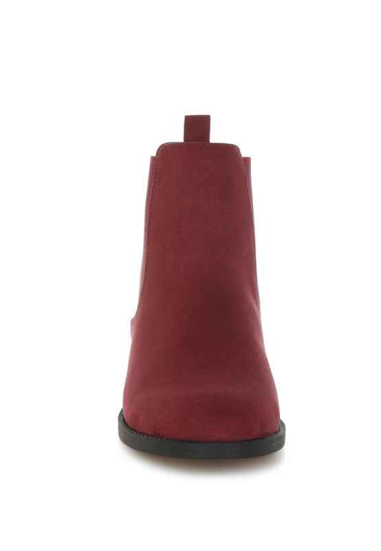 Ayasa Low Block Heel Chelsea Boots