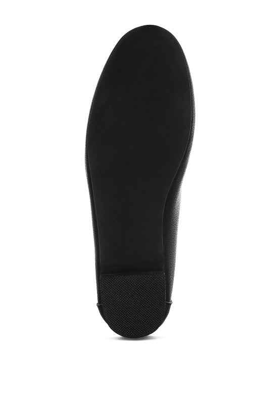 Modaha Horsebit & Embellished Real Leather Loafers