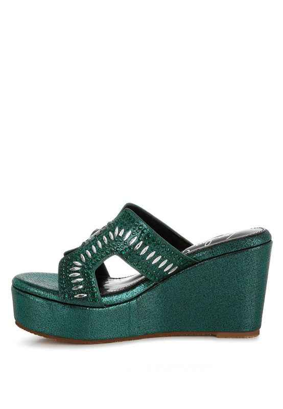 Marnier Diamante & Rhinestone Detail Sandals