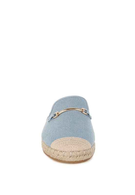 Midori Denim Slip-On Mules