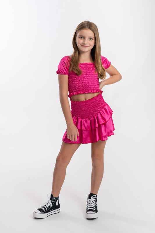 Kids Amber Smocked Ruffle 2 Piece Set