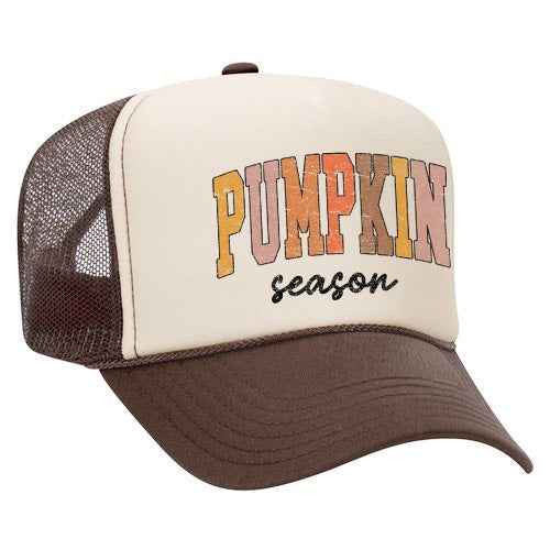 Pumpkin Season Grunge Foam Trucker Hat