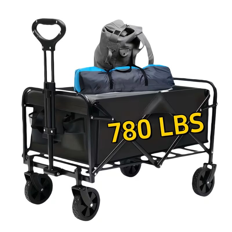 Foldable Utility Wagon - Heavy-Duty All-Terrain Cart (780 Lb) BSDSB