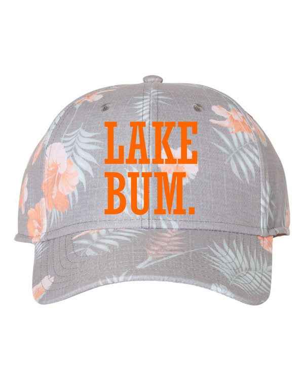Lake Bum Tropical Print Cap