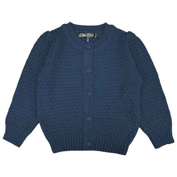 Girl's Cute Pattern Cropped Daily Cardigan Sweater