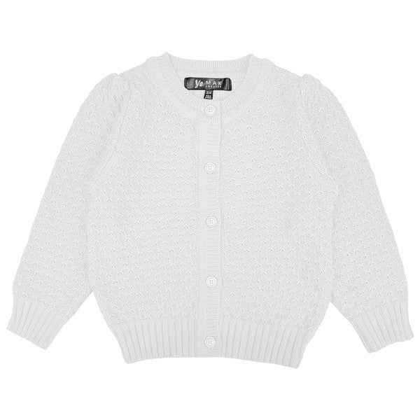 Girl's Cute Pattern Cropped Daily Cardigan Sweater