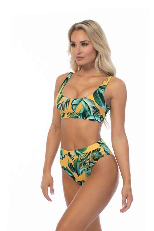RIBBED ELASTIC BAND BIKINI SET