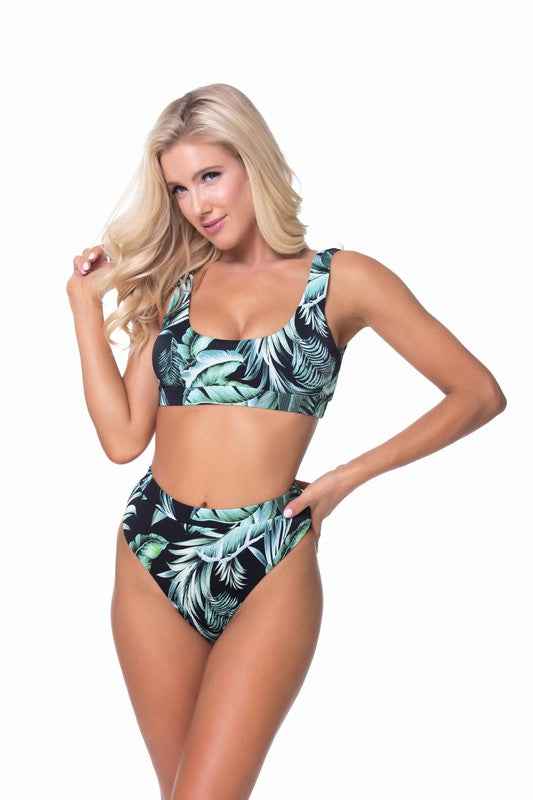 RIBBED ELASTIC BAND BIKINI SET
