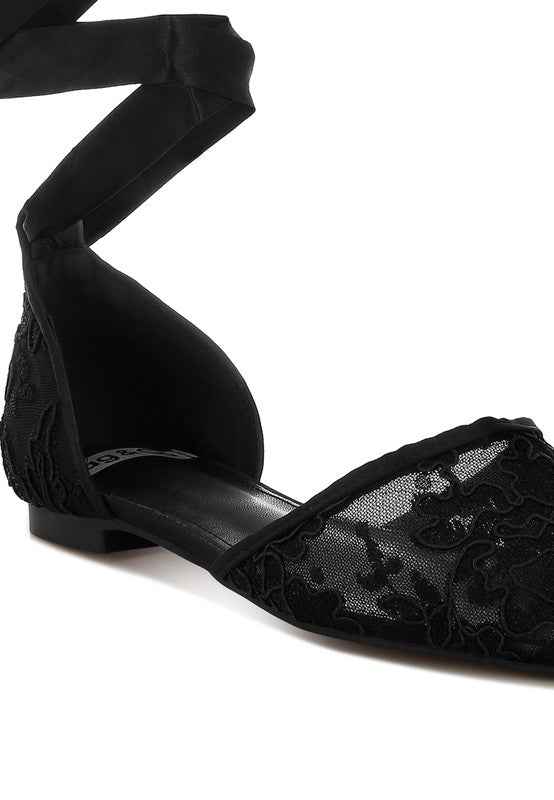 Shrami Pearl & Rhinestone Strap Flat Sandals