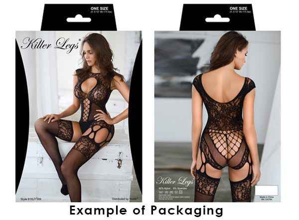 Choker Cut-Out Fishnet Bodysuit