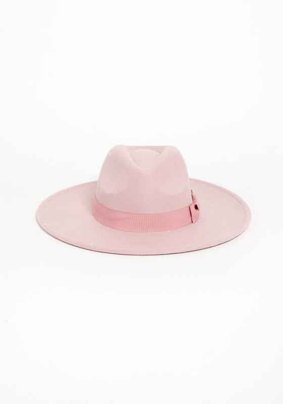 WIDE BRIM RIBBON FEDROA HAT