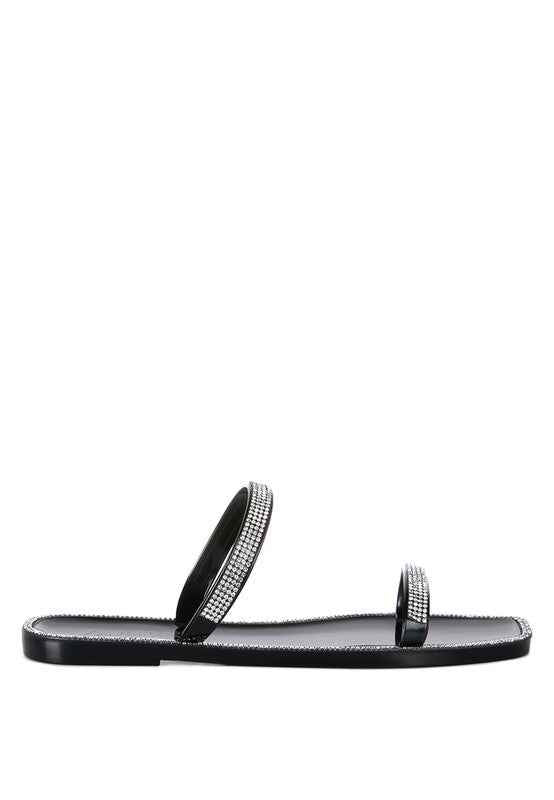 Fenta Diamante Detail Jelly Flats