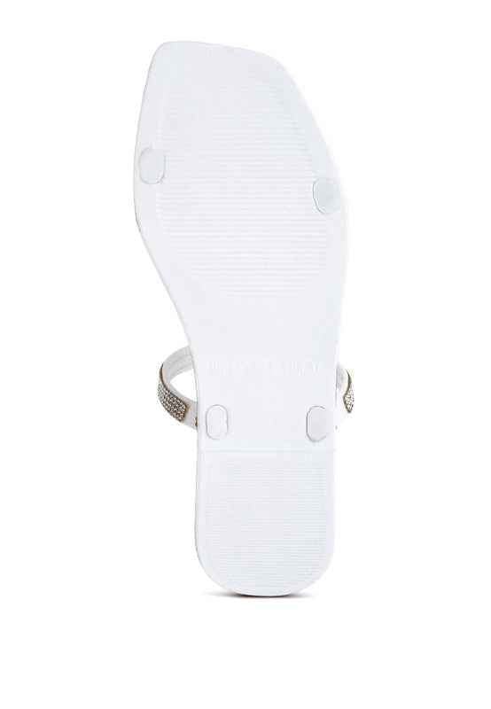 Fenta Diamante Detail Jelly Flats