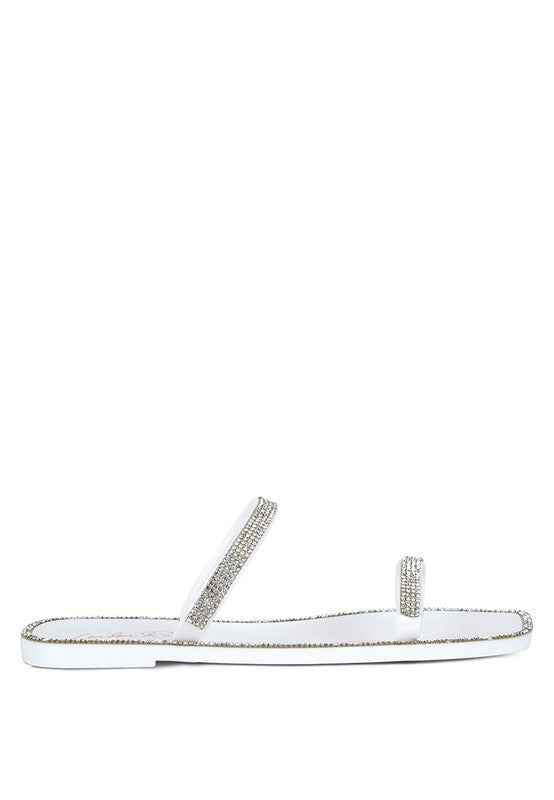Fenta Diamante Detail Jelly Flats