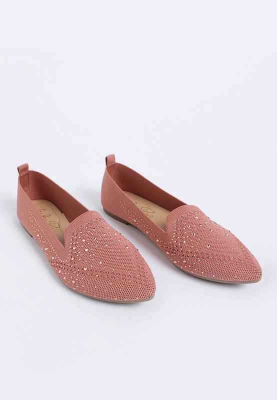 Abedi Rhinestone Embellished Pull Tab Loafers