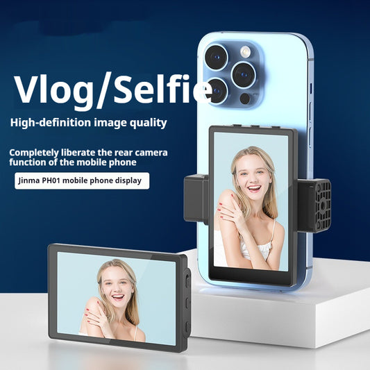 Mobile Phone Selfie Mirror Display Screen Magnetic Suction Phone Clip