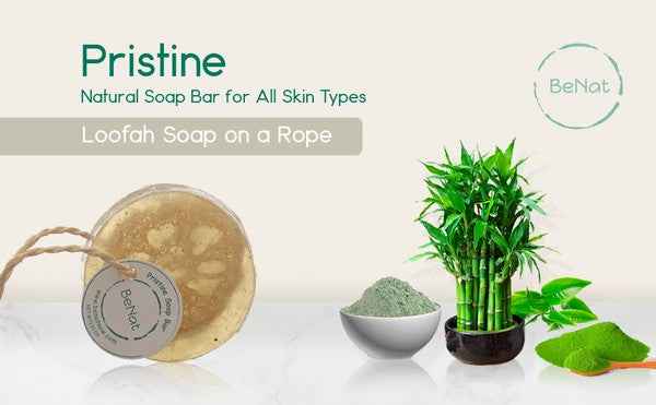 Pristine Soap Bar. Green Clay, Bamboo, and Green T