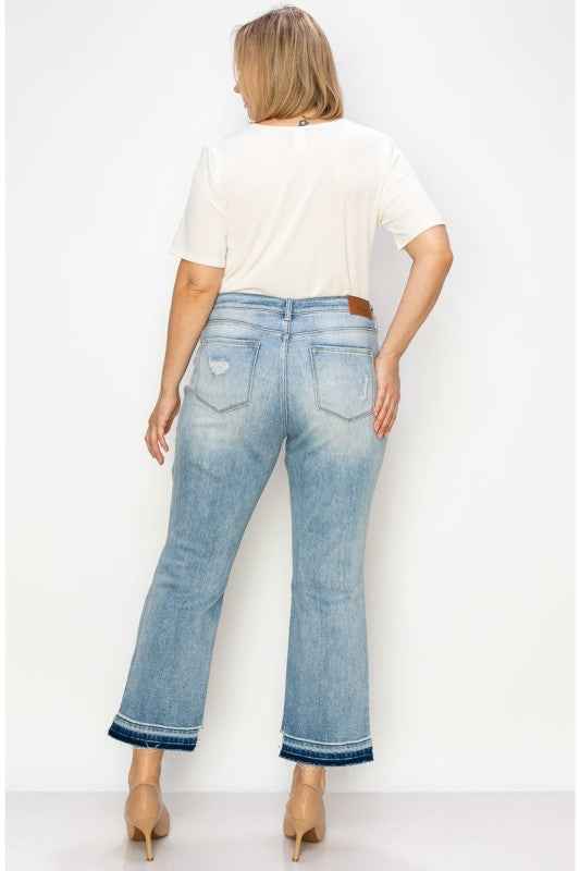 Plus Casey High-Rise Stretch Ankle Straight