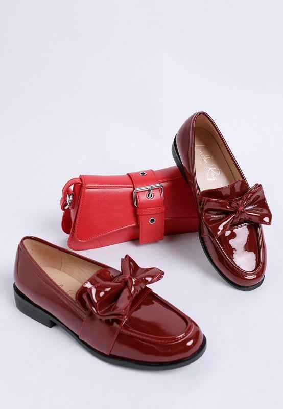 Araminta Classic Chunky Bow Loafers