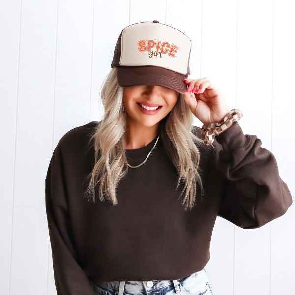 Spice Girl Varsity Cursive Foam Trucker Hat