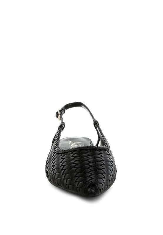 Kurina Woven Slingback Sandals
