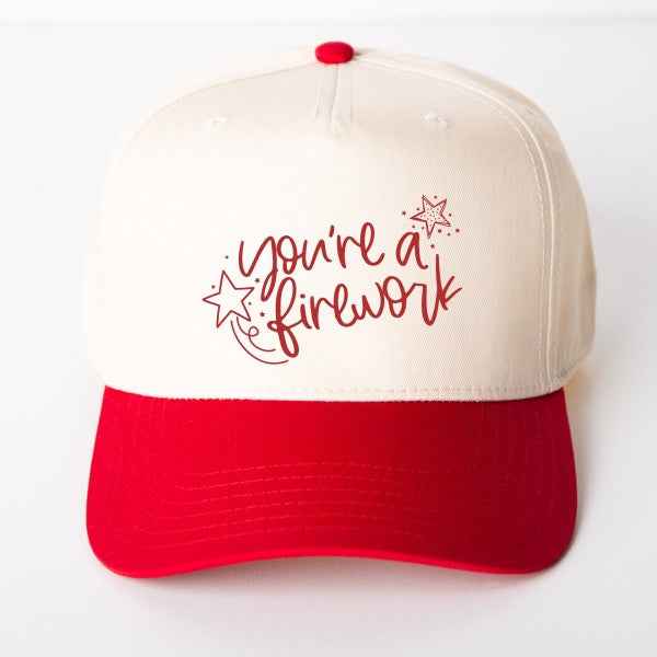 You're A Firework Canvas Trucker Hat