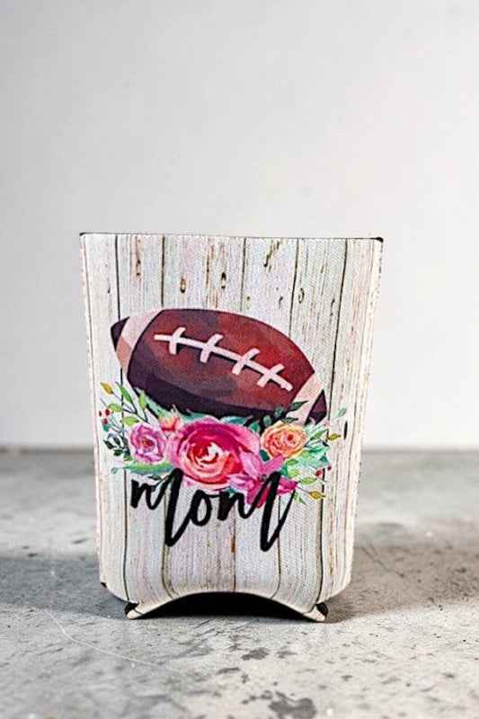 FOOTBALL MOM PRINT CUP SLEEVE