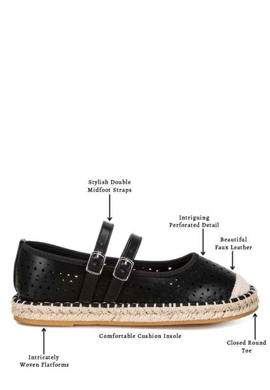 Noori Woven Dual Buckle Sandals