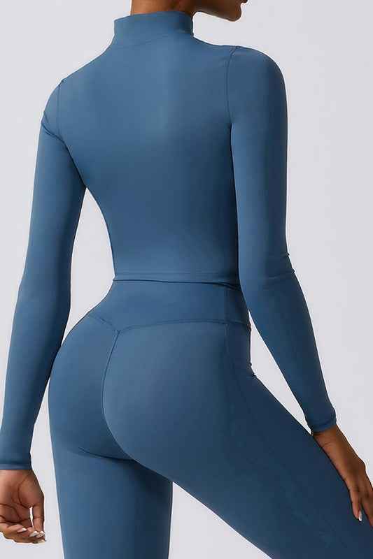 Quick-drying long sleeve yoga suit sports tops