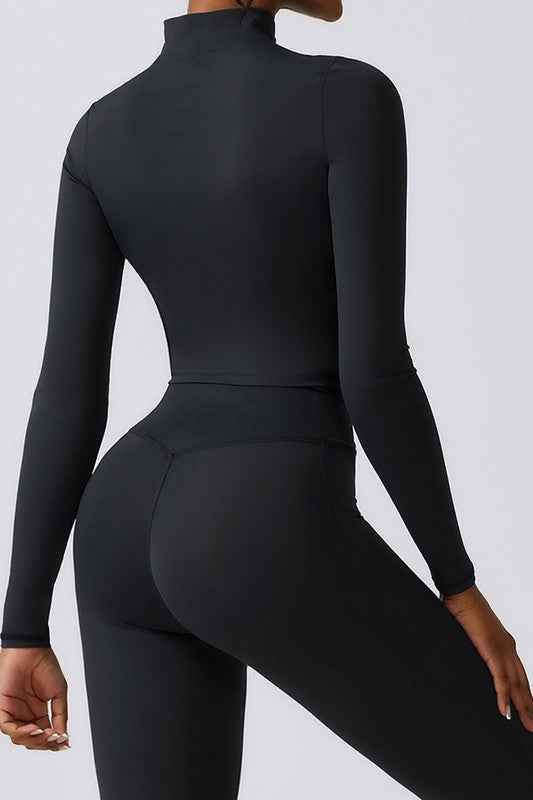 Quick-drying long sleeve yoga suit sports tops