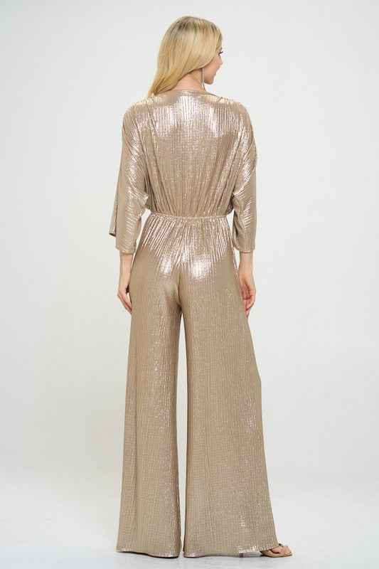 Kimono Sleeve Wide Leg Jumpsuit