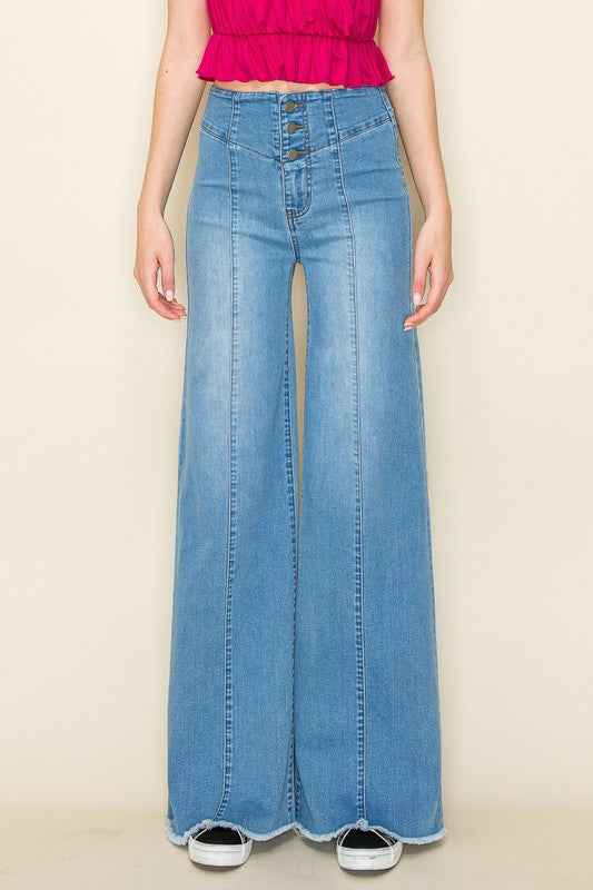 Wide leg, denim pants,  jeans, western