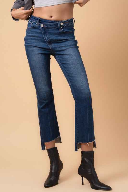 CROSSOVER STEP HEM CROP BOOT
