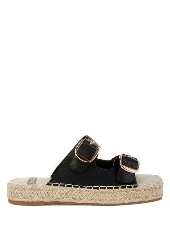Palala Genuine Soft Leather Square Toe Espadrilles