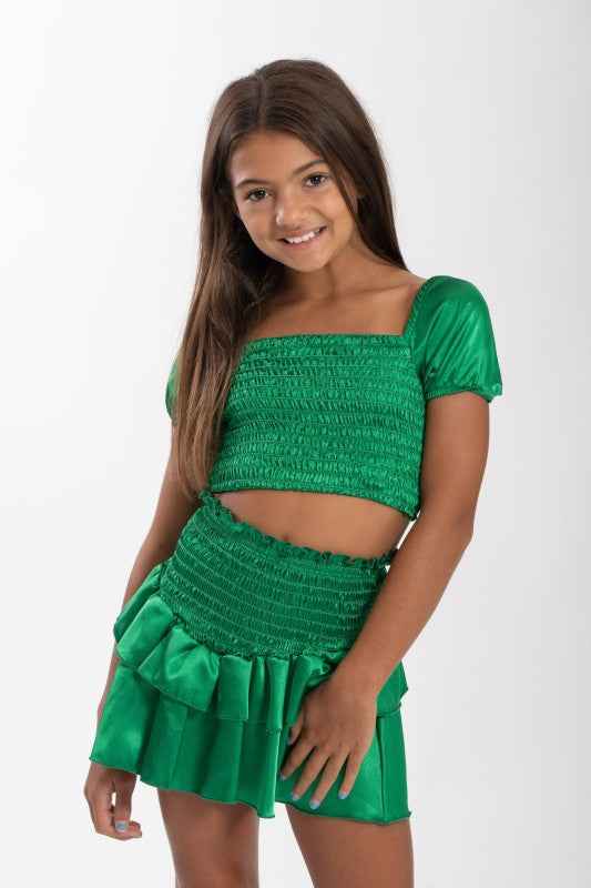 Kids Amber Smocked Ruffle 2 Piece Set