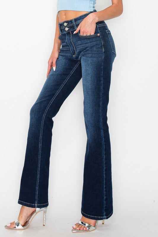 JULIA *Tummy Control* DOUBLE BUTTON High Rise Boot