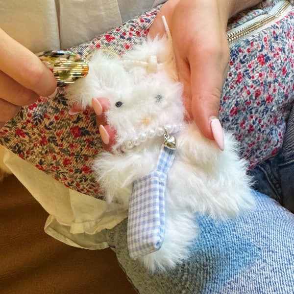 Brush My Rabbit Bag Charm