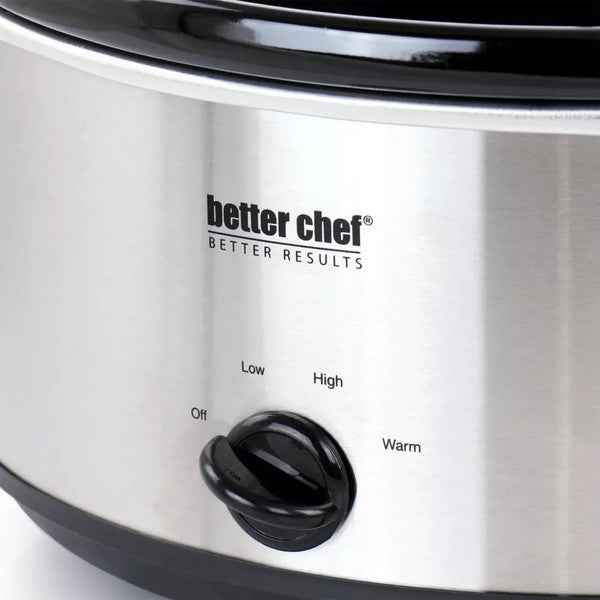 Better Chef 6-Quart Stainless Steel Slow Cooker