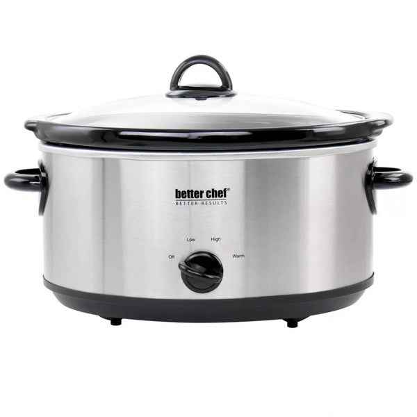 Better Chef 6-Quart Stainless Steel Slow Cooker