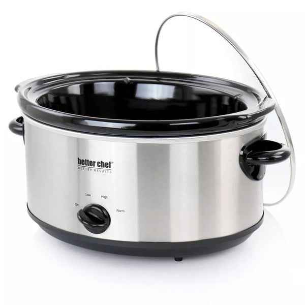 Better Chef 6-Quart Stainless Steel Slow Cooker