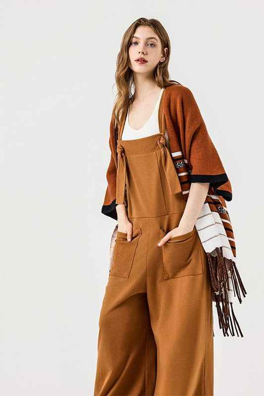 Adjustable Straps Overall Front pocket Jumpsuit