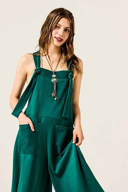 Adjustable Straps Overall Front pocket Jumpsuit