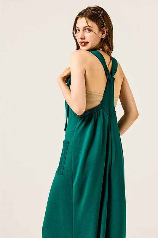 Adjustable Straps Overall Front pocket Jumpsuit