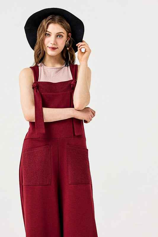Adjustable Straps Overall Front pocket Jumpsuit