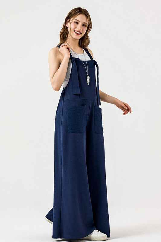 Adjustable Straps Overall Front pocket Jumpsuit