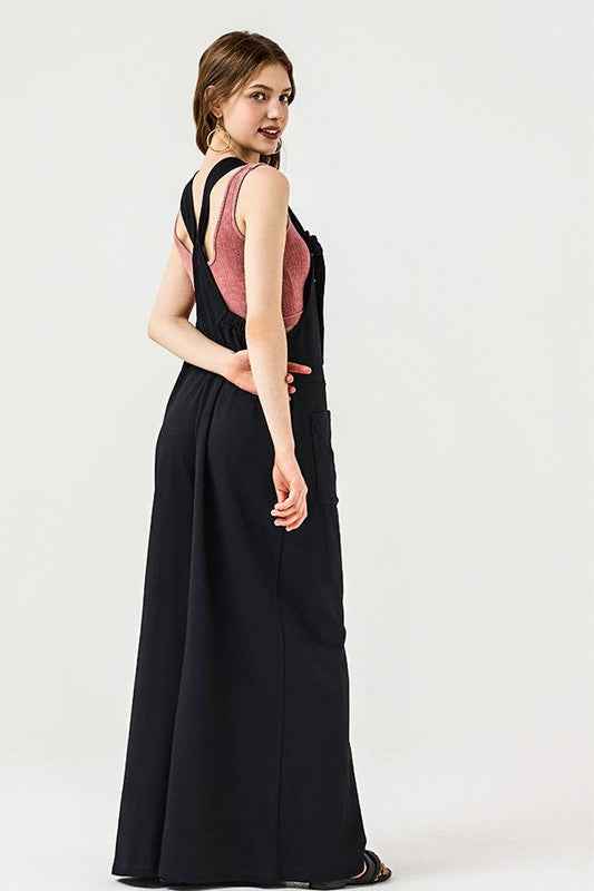 Adjustable Straps Overall Front pocket Jumpsuit