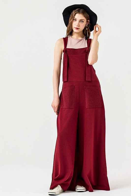 Adjustable Straps Overall Front pocket Jumpsuit