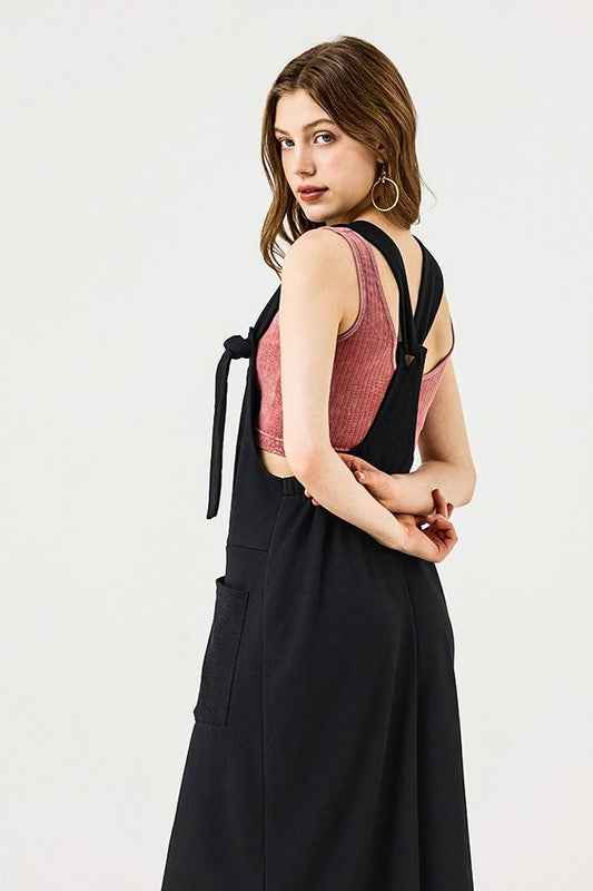 Adjustable Straps Overall Front pocket Jumpsuit