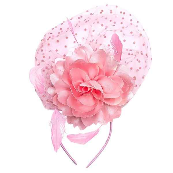 Front Veil Silky Feather Gatsby Fascinator
